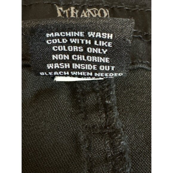 Ethanol Straight Leg Black Jeans Size 34x30 Denim Pants Cotton Blend 3% Stretch - Picture 7 of 9